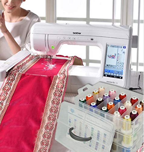 Simthread 初心者 ミシン用糸常備糸 500 巻 63色セット ボックス付き ミシン刺しゅう糸50番 ミシン糸セット カラー糸 手縫い飾り糸 Diy刺繍糸 収納ボックス付き 家庭ミシン糸 彩色糸 Diyミシ Kanal9tv Com