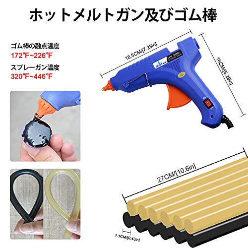 サイズ 58点キット デントリペアツール Bluefire 凹み直し 車 へこみ直し修理キット バキュームリフター 引っ張り工具 グルーガン 凹み吸盤 デントリペア工具58点キット 収納バック付き 自動 Millesimesud Fr