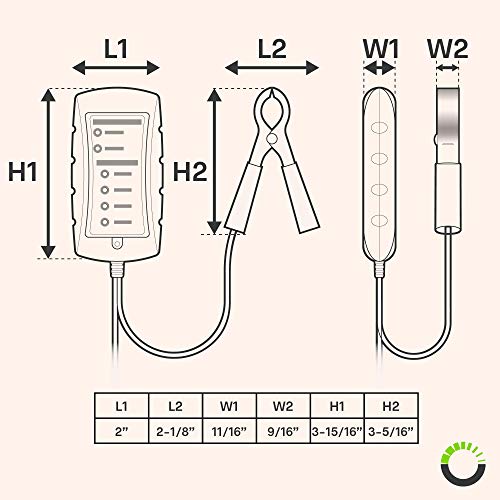Ols 12 24v Dc 自動車のバッテリー用テスター 大きなクランプ Ledディスプレイ オルタネーター バッテリーチェック 車 バイク トラックの診断ツール Littlethaicafe Com