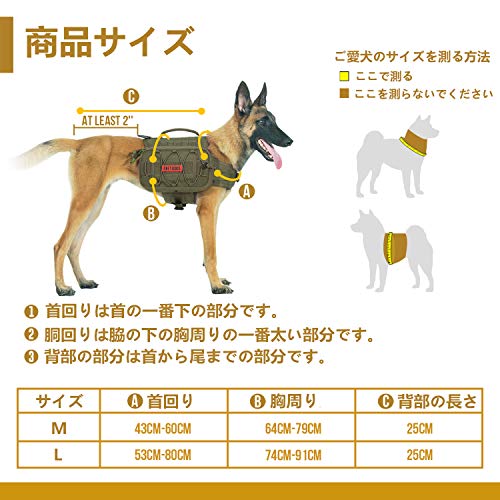お中元 色 グリーン サイズ M Onetigris ドッグパック 犬用コンパクトバックパック キャンプハイキング ソフトハーネス 中型犬 大型犬 M グリーン Whitesforracialequity Org