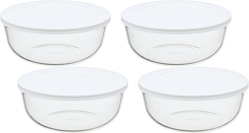 サイズ：1300ml iwaki(イワキ) 耐熱ガラス 保存容器 L 1.3L *4個セット パックぼうる KBC4160-W1