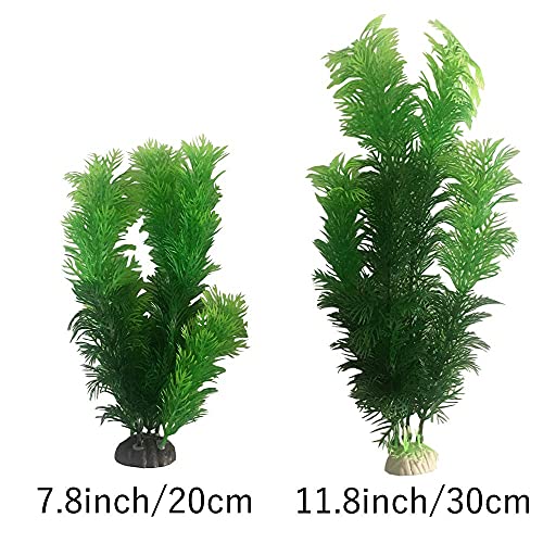 色 セット B 10枚グリーン オーナメント 水槽用 水槽 水槽内装 30cm 22 中 大型水草 人工水草 レイアウト