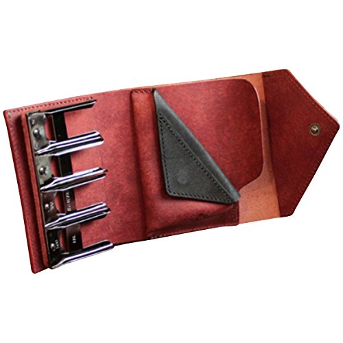 LITSTA Coin Wallet3 硬貨保持者付き添い人パウダーコンパクト紙入れ 赤 BRICK RED