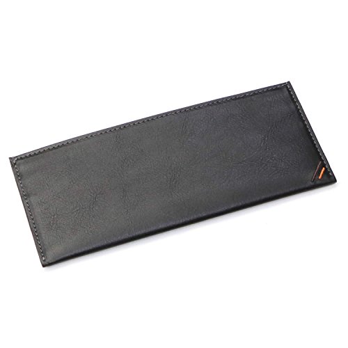 色：ネオブラック [革職人 LEATHER FACTORY] 革職人 Dualline (デュアルライン) 財布 メンズ 長財布 薄型 本革 栃木レザー 小銭入れなし フタもマチもない 薄長財布｜サンデーモーニング　店