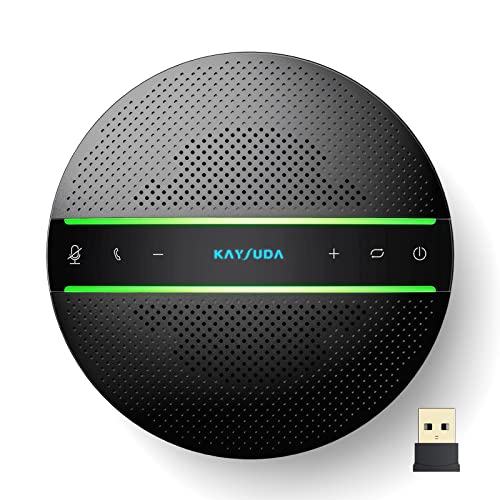 Kaysuda SP300 金棒引き電話機 Bluetooth相応う マイクロホン金棒引き 円卓会議用金棒引きマイクロホン パソコンマイクロホン 全指向性マイクロホン 双方向電話を掛ける ノイズキャンセリング オンライン円卓会議/ウェッブ円卓会議/テレビ受像機円卓会議/ビデ