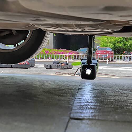 無料 Nthpower 電動ジャッキ 2 In 1 電気自動車のフロアジャッキ インフレータポンプ 多機能油圧ジャッキ 車用のジャッキ 耐荷重 5000kg 緊急タイヤリフトキット 車両修理ツールキット Fucoa Cl