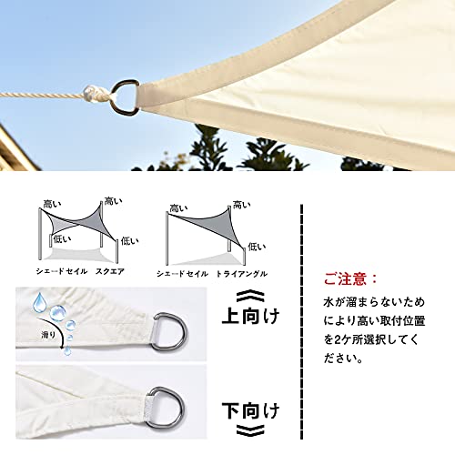 色:砂色サイズ:2MX3MSunlovers(サンラバーズ)2MX3M長方形砂色撥水UVカットシェードセイル