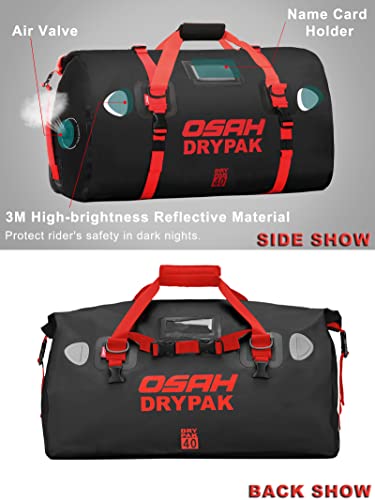 キャリアバッグバイクシートバッグ完全防水ツーリングバッグ大容量40Lツールバックキャリアバッグツーリングバッグドライバッグ