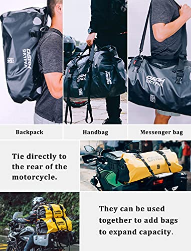 キャリアバッグバイクシートバッグ完全防水ツーリングバッグ大容量40Lツールバックキャリアバッグツーリングバッグドライバッグ