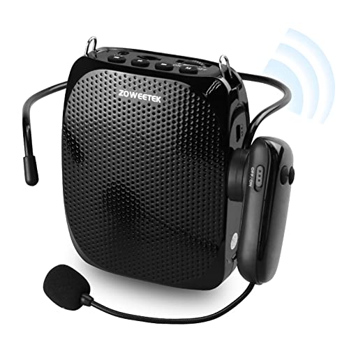 ZOWEETEK 無線電話拡声器 無線電話UHFマイクロホン型 携帯型拡声器 ハンズフリーは申し受けるする物ごとができてPA取り合わせの金棒引き、広広としたに指導員の受けつたえる、でき事に当てはめるして、話し合い、露天、選出、講