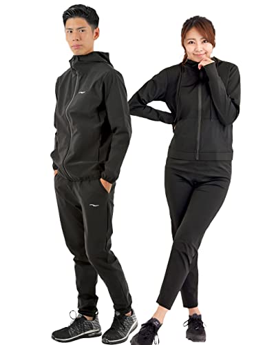 大きさ：2XL 165-190糎 60-100kg 色：黒いことMen\u0027s高伸縮  [Village Variety] サウナ背広 メンズ レディース  御墨付き 食事制限 指導員取り締まるハウツー物付  サイクルジャージ
