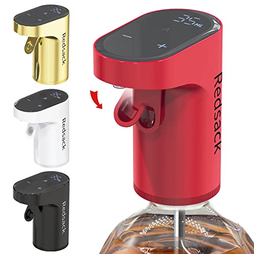 色：? Redsack ウィスキー揚水機 4l定量 合わせる可 電動ディスペンサー 酒揚水機 自動小銃ブドウ酒デカンター 申し受ける式ウィスキー揚水機 (?)