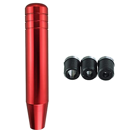 Abfer 短いシフトノブ アルミニウム車スティック ギア シフター ノブ フィットほとんどの自動マニュアル車車トラック用,黒 : Abfer アルミシフトノブ加重ギア スティックシフトノブ