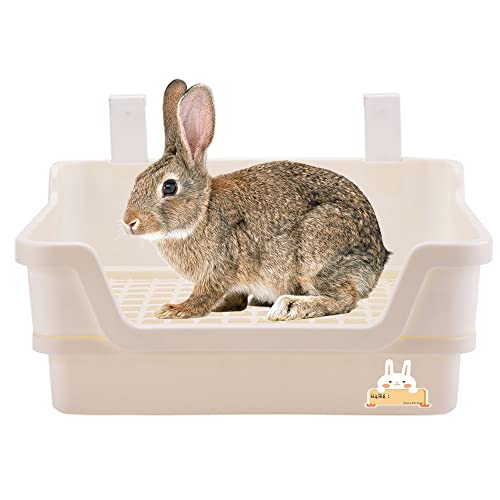 Gifty うさぎ トイレ 大きい 四角 固定式 小動物 トイレタリー 飛び散り防止 ケージ サークル コーナートイレ スノコ付き 4,371円