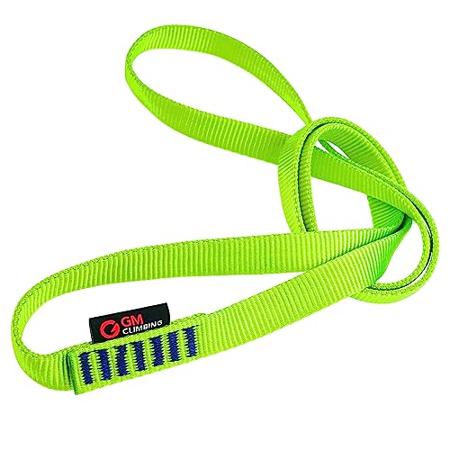 色：グリーン サイズ：120cm x 3本入り GM CLIMBING UIAA CE 認証 22kN 16mm ナイロンスリング ランナー クライミングスリング 長さ 30cm / 60cm / 120cm オレンジ グレー グリーン 3色