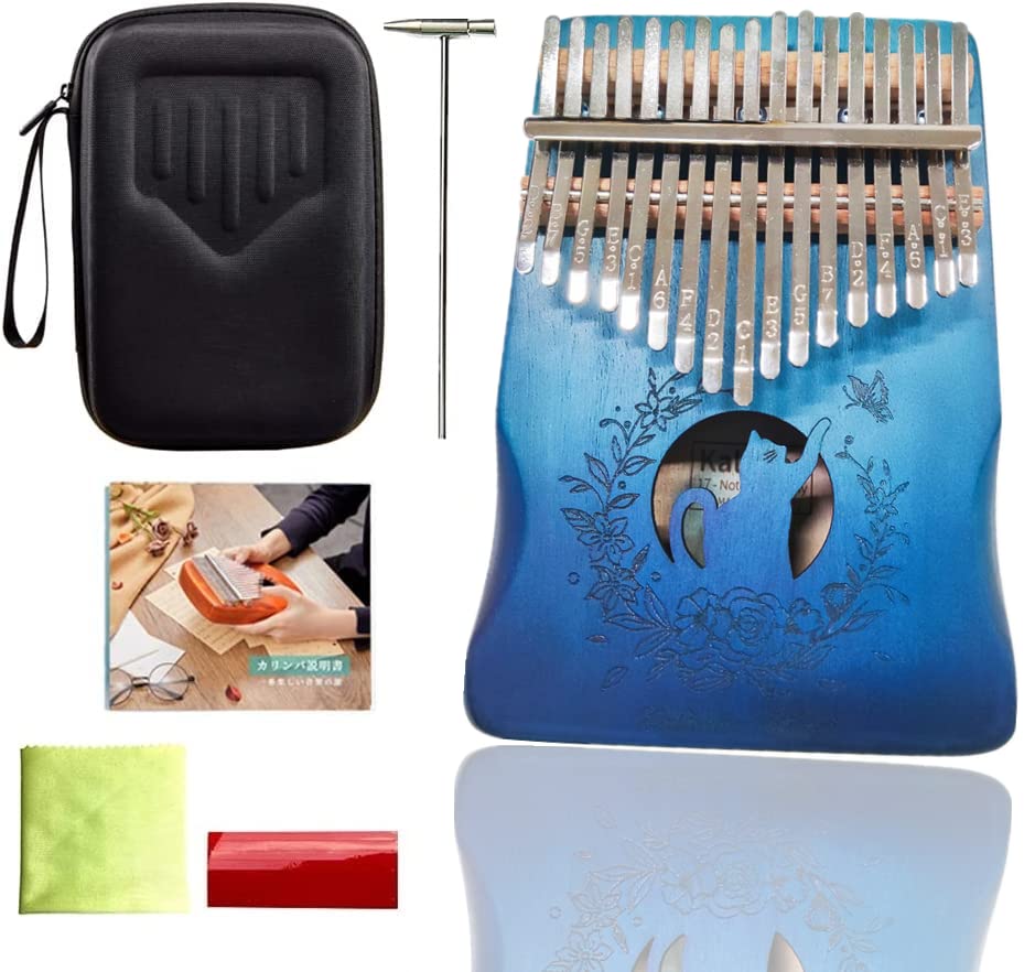 楽天市場】カリンバ 楽器 ギフト 21音 猫 ねこ 透き通る アクリル 収納