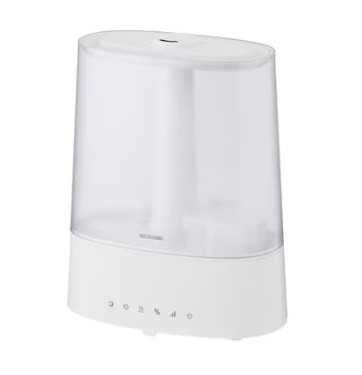 アイリスオーヤマ 上給水超音波ハイブリッド加湿器 AHM-HUT55A-W ホワイト