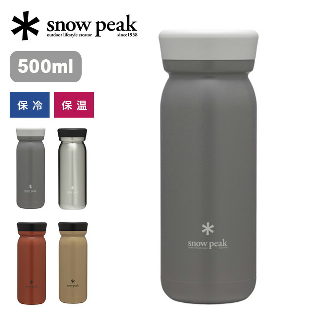 Snow Peak 500ml ステンレス真空ボトル ステンレス真空ボトルタイプM500クリア(TW-501CL) | テーブル