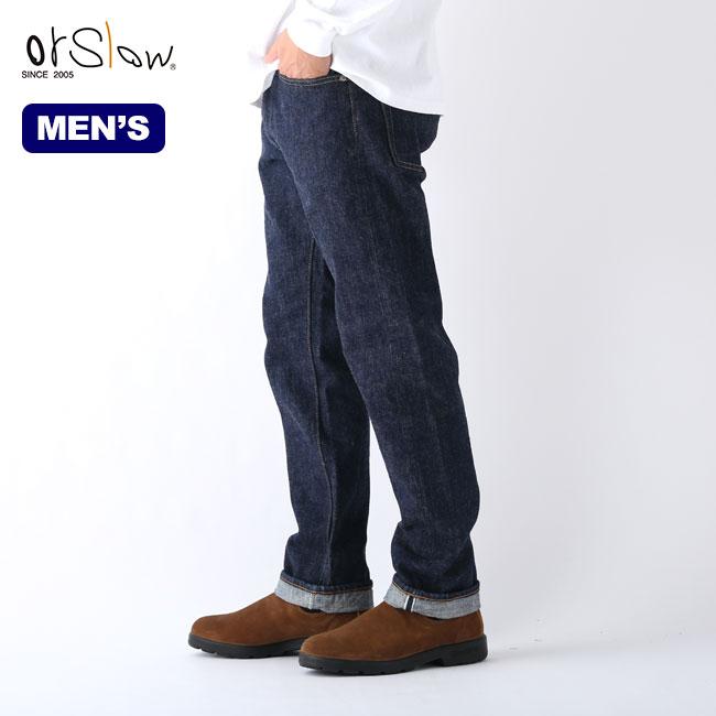 オアスロウ IVYフィットセルビッジデニム デニム107 orslow 107 IVY FIT SELVEDGE DENIM メンズ 01-0107 ボトムス パンツ ロングパンツ 長ズボン ジーパン Gパン ジーンズ フェス おしゃれ キャンプ アウトドア