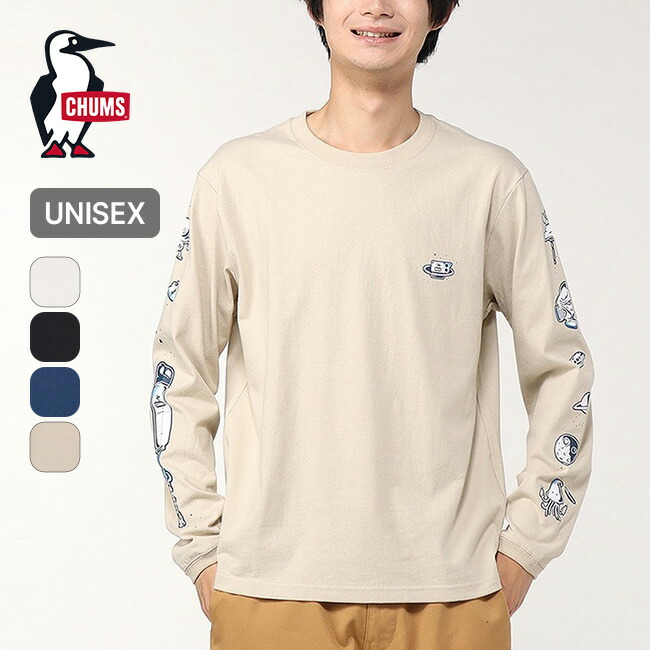 CHUMS チャムス トップス ティーシャツ ヘビーウェイト3/4スリーブベースボールTシャツ ユニセックス オーバーサイズ 七分丈 コットン 厚手 CH01-2527 Heavy Weight 3/4 Sleeve Baseball T-Shirt/ヘビーウェイト3/4