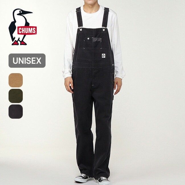 CHUMS 黒 コーデュロイ オーバーオール All Over The Corduroy Overall Skirt/オールオーバーザ