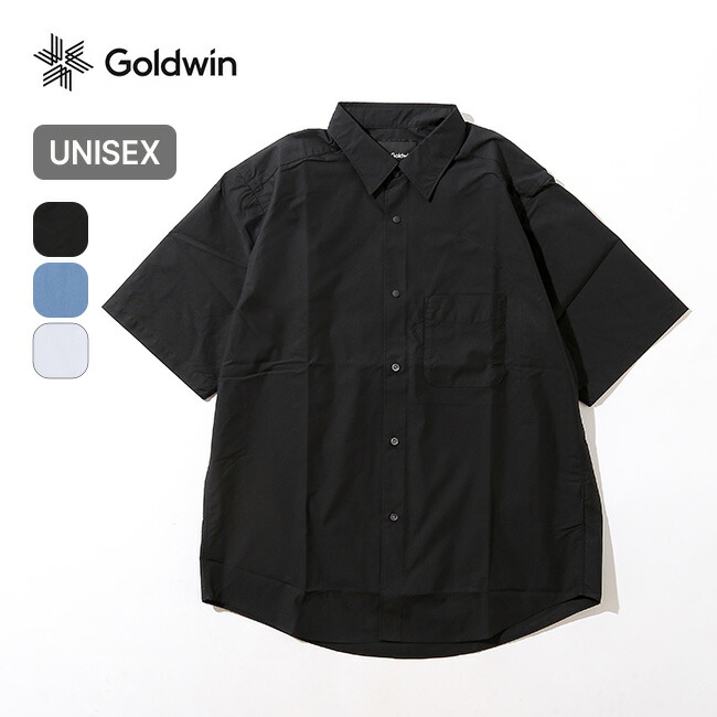 Goldwin 青と白のストライプ 半袖シャツ 大人のシルエットを追求したGoldwinのシャツ - Goldwin Public