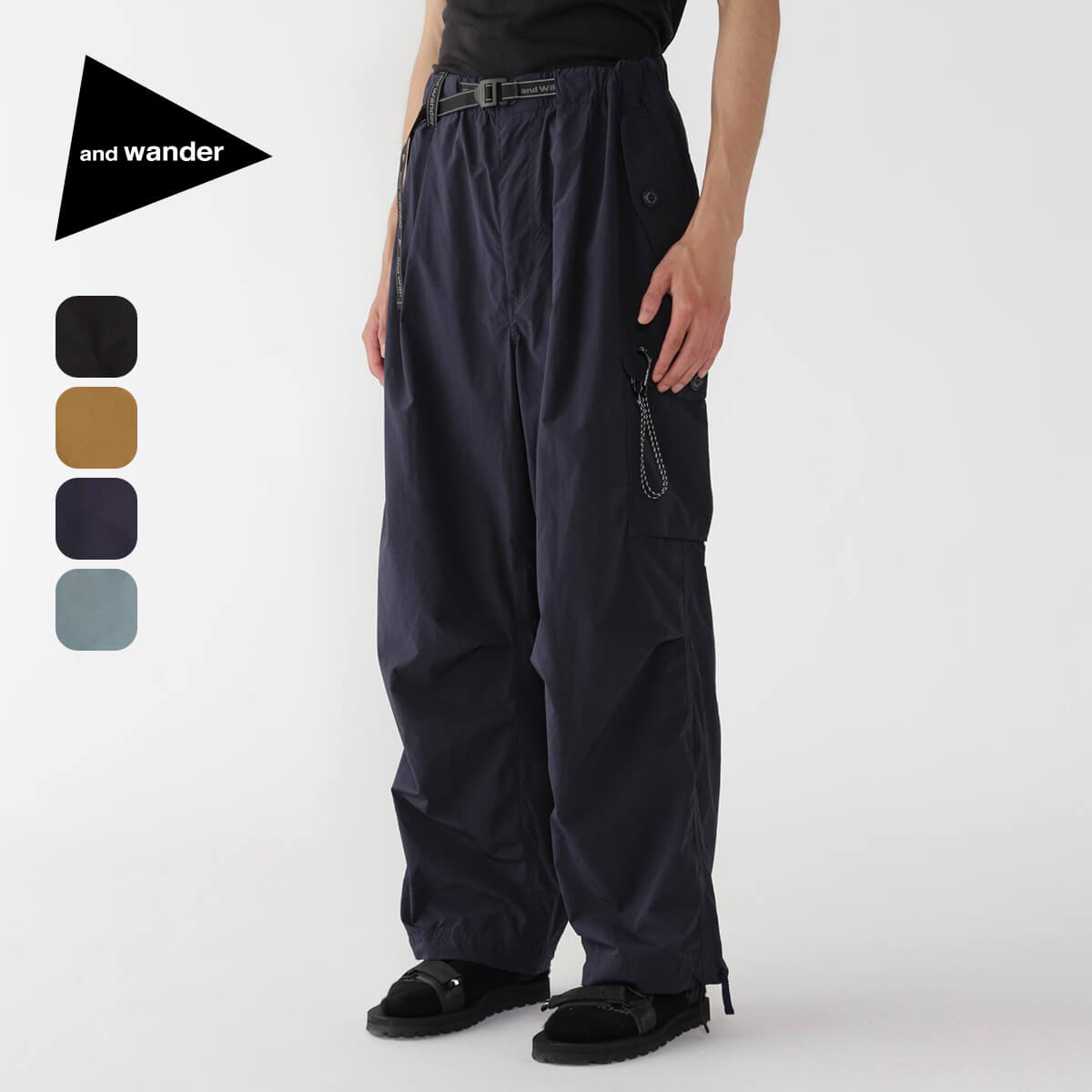 and wander カーゴパンツ アンドワンダー　Lサイズ 楽天市場】【SALE Max30%OFF】アンドワンダー オーバーサイズ