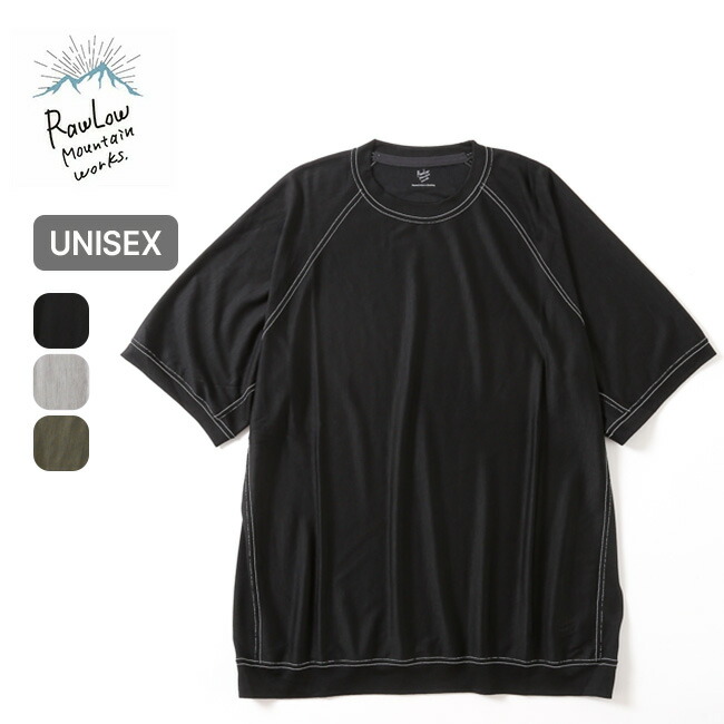 ロウロウマウンテンワークス ダッドライトクルー ユニセックス RawLow Mountain Works Dad Lite Crew メンズ レディース Tシャツ 半袖 トップス キャンプ アウトドア