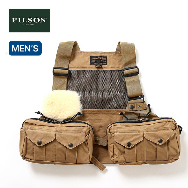 Filson フィッシングベスト Regular ブラウン Filson Fly Fishing Guide Vest（フィルソン フライフィッシン