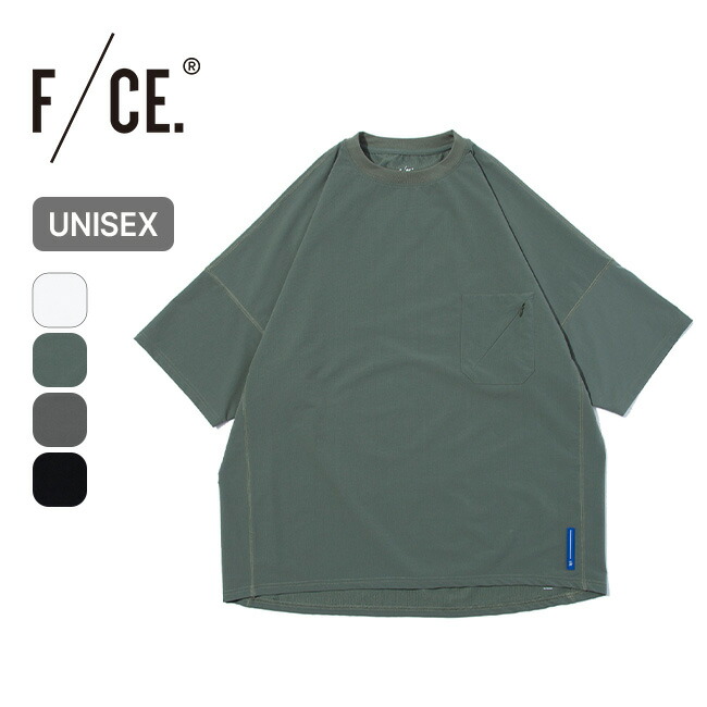 SALE！エフシーイー F/CE. Tシャツ 半袖 オーバーサイズ UPF 50+ 接触冷感 ナイロン ドライタッチ 水陸両用 ユニセックス FPA01251U0001 F/CE.｜ 半袖Tシャツ オーバーサイズ UPF 50+ 接触冷感 ナイロン