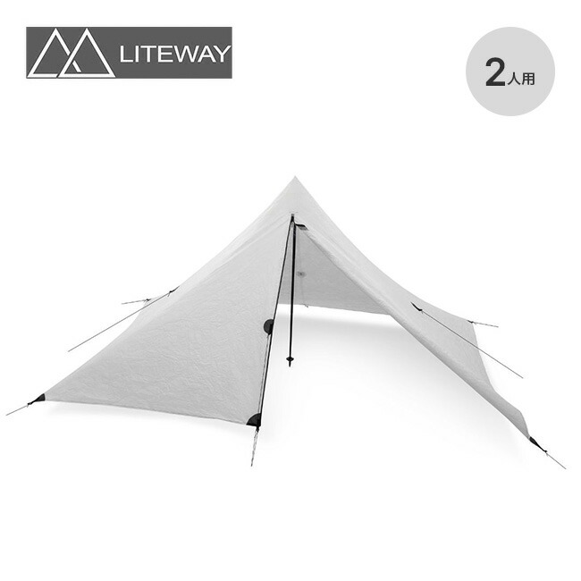 【SALE 35%OFF】ライトウェイ ピラオムデュオタープタイベック LITEWAY PYRAOMM DUO TARP TYVEK pyra-duo-tyvek テント シェルター 2人 キャンプ アウトドア