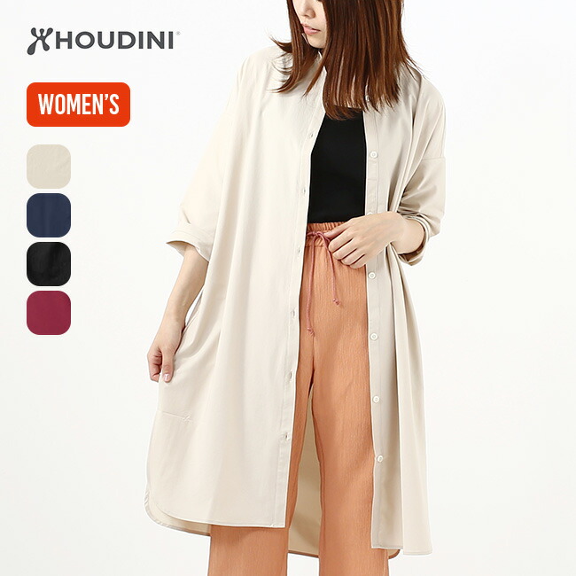 Houdini レディース シャツワンピース S ベージュ Houdini レディース シャツワンピース S ベージュ