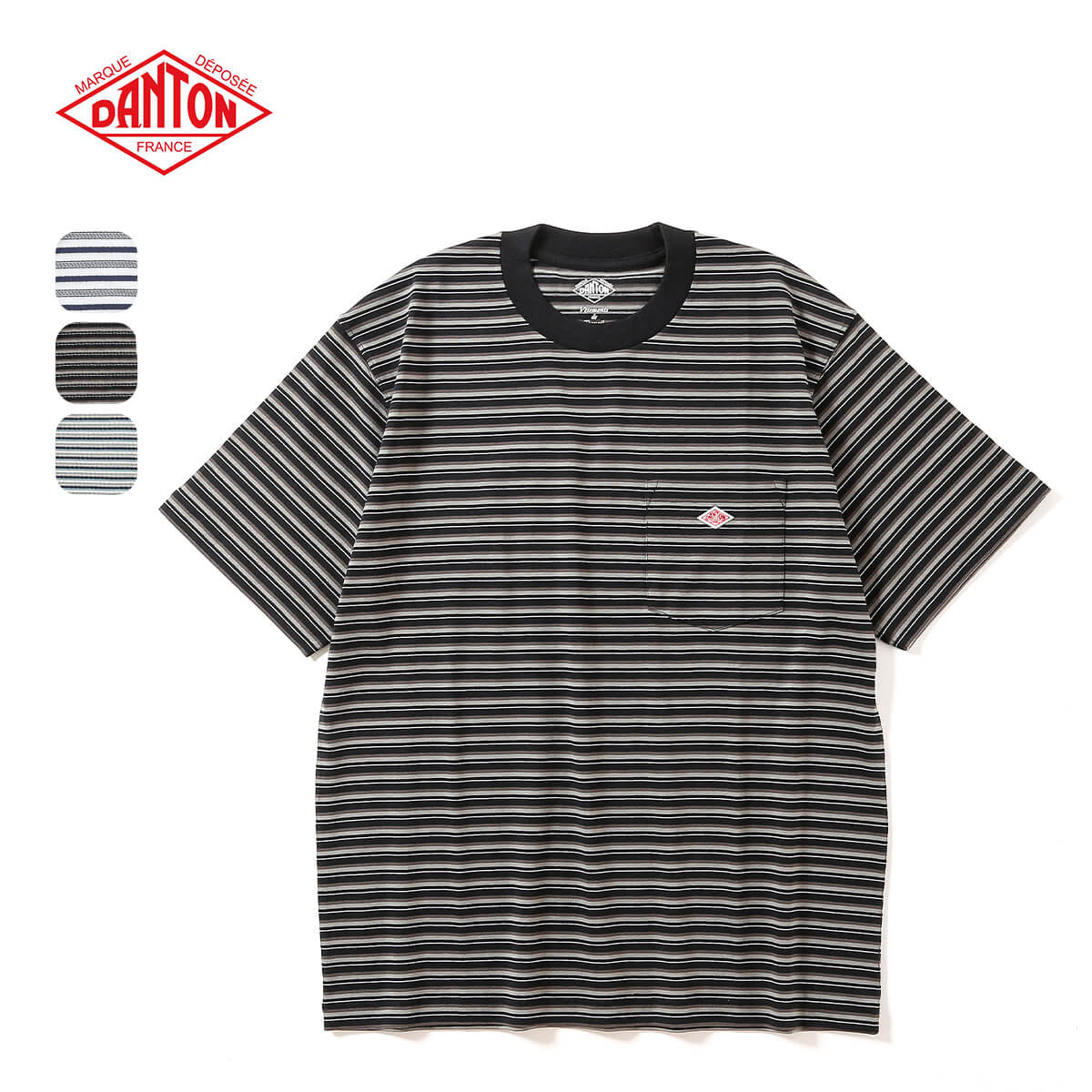 VUITTON メンズ　Tシャツ　半袖　ボーダー　黒 VUITTON メンズTシャツ半袖ボーダー黒