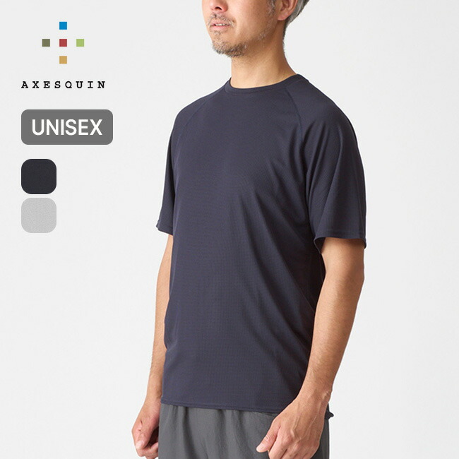 【SALE Max50%OFF】アクシーズクイン ベンチレーションショートスリーブTee AXESQUIN メンズ レディース ユニセックス 011125 通気性 抗菌防臭 Tシャツ ティシャツ 半袖 カットソー トップス おしゃれ キャンプ アウトドア