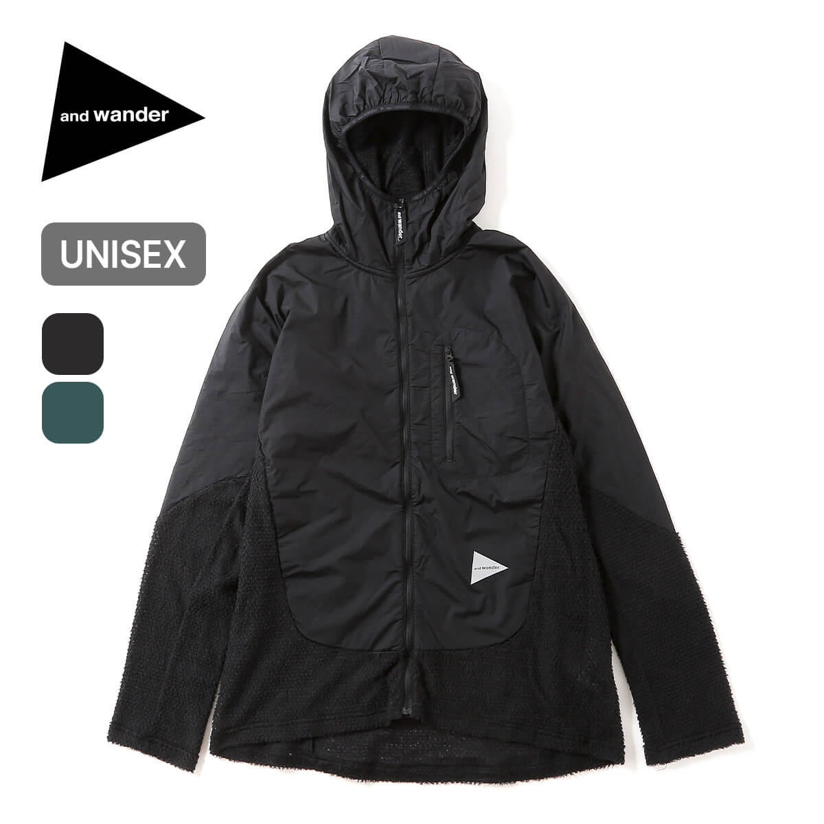 楽天市場】アンドワンダー ドライブリーザブルフーディ and wander dry