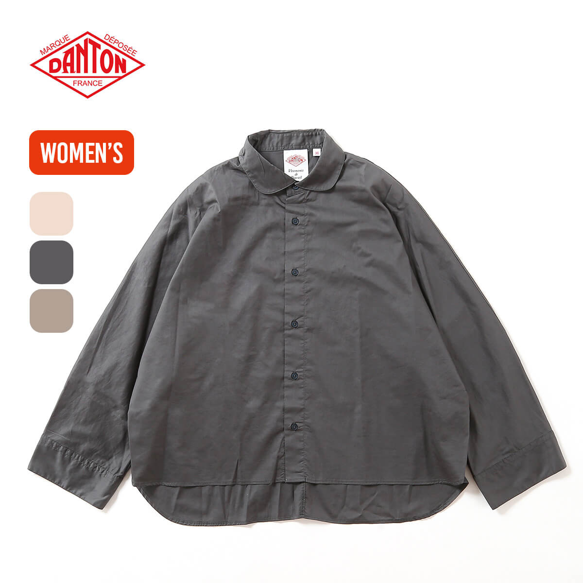 楽天市場】【正規取扱店】ダントン ドルマンスリーブシャツ 80/-ツイル