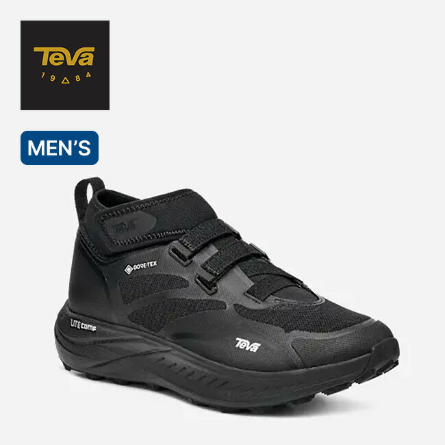 【一部SALE】テバ トレイルワインダーミッドGTX メンズ TEVA 1169953-BLK 靴 スニーカー シューズ カジュアル クッション トレイルランニング ハイキング 登山 黒 おしゃれ キャンプ アウトドア