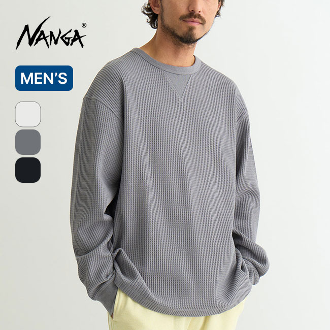 【1.1万円引き】新品 MOCK NECKのロングスリーブ 定価 22,000円 楽天市場】ナンガ エコハイブリッドワッフルロングスリーブTEE