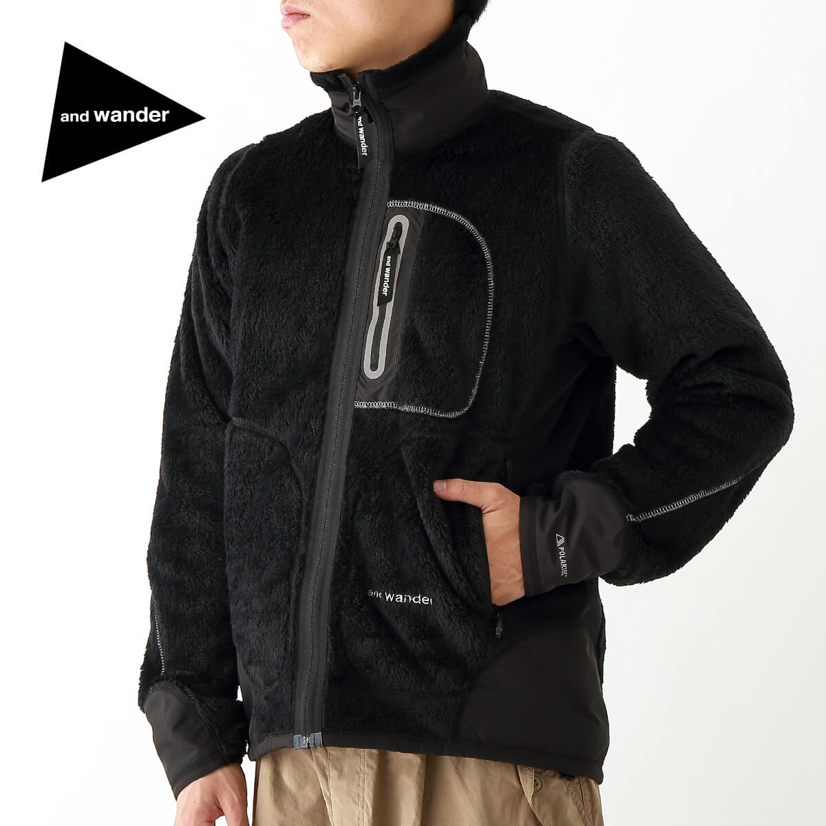 楽天市場】【SALE 20%OFF】アンドワンダー ハイロフトフリース