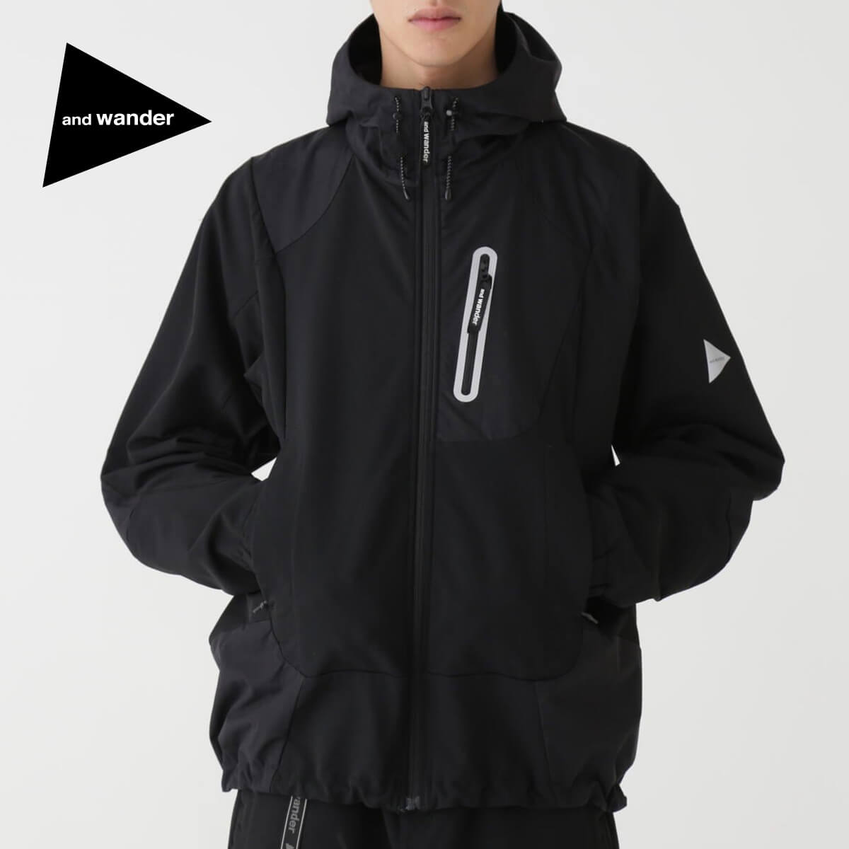 楽天市場】アンドワンダー ストレッチシェルジャケット and wander
