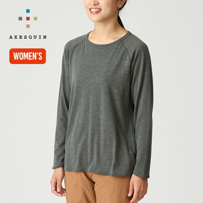 楽天市場】 アクシーズクイン(AXESQUIN) Women's Creare Merino 120 LS