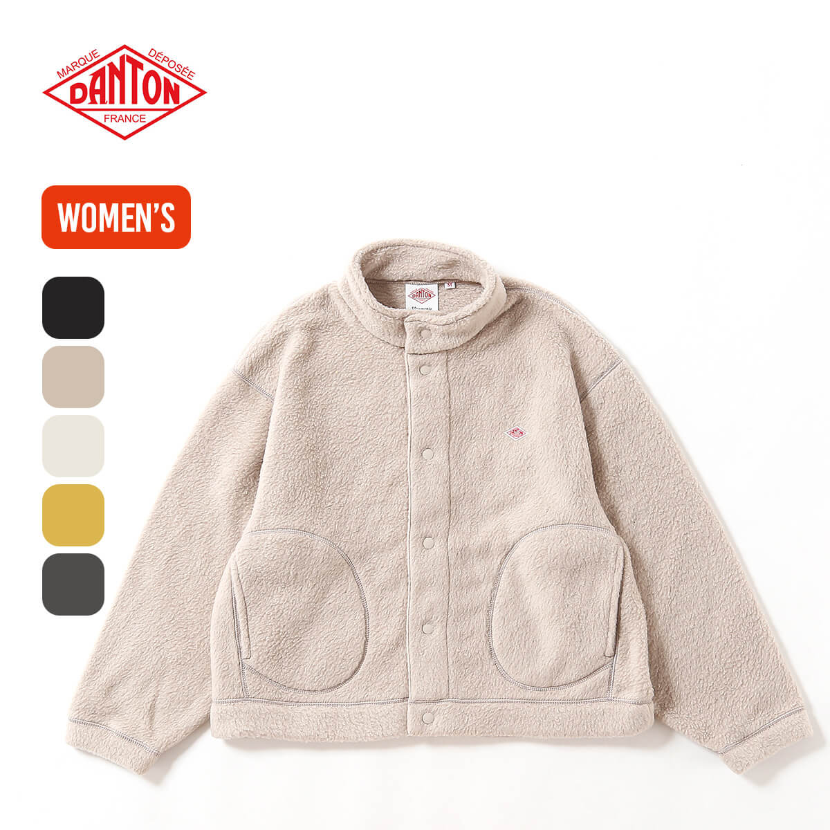 ダントンフリースジャケット Bshop｜DANTON | フリース カラーレスジャケット MEN | Rakuten