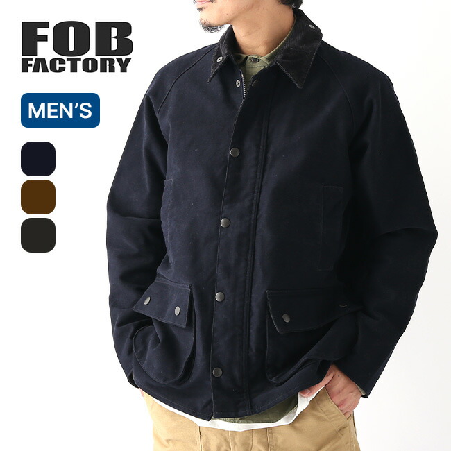 エフオービーファクトリー モールスキンライディングジャケット FOB FACTORY MOLESKIN RIDING JK メンズ F2361 アウター ライダースジャケット かっこ良い 難民キャンプ アウトドア コート・ジャケット-メンズファッション