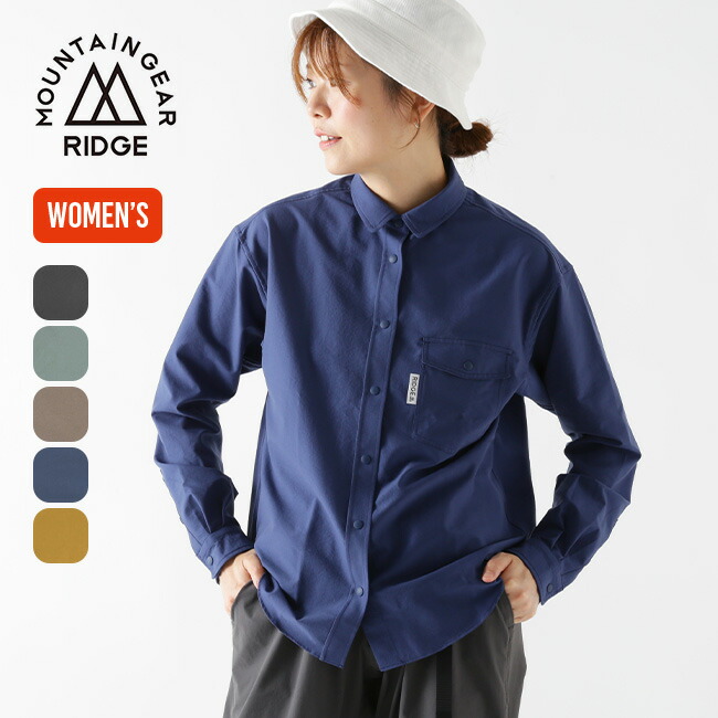 【SALE 20%OFF】リッジマウンテンギア ベーシックロングスリーブシャツ【ウィメンズ】 RIDGE MOUNTAIN GEAR Basic Long Sleeve Shirt レディース 長袖 ロングスリーブ トップス 羽織り おしゃれ キャンプ アウトドア
