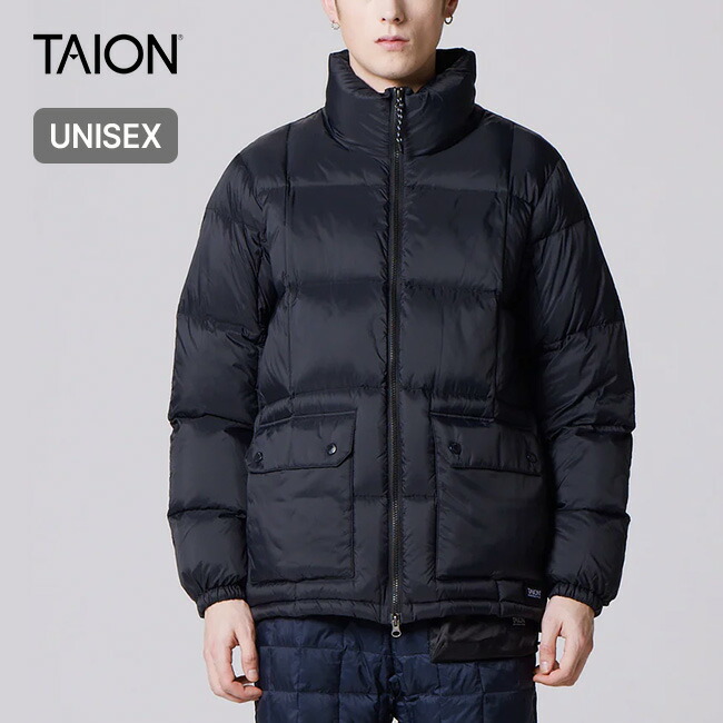 【ラスト1点】タイオン マウンテンパッカブルボリュームダウンジャケット ユニセックス TAION MOUNTAIN PACKABLE VOLUME DOWN JACKET メンズ ウィメンズ レディース TAION-102VZMT トップス アウター パッカブル 防寒 旅行 トラベル おしゃれ キャンプ アウトドア