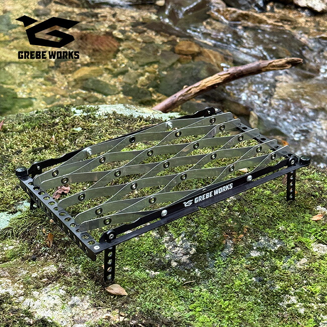 グリーブワークス ULエアメッシュテーブル GREBE WORKS UL Air Mesh Table UL-TL001 ミニ速見表 三脚架 折り畳み 軽さ 山登り キャンプア ウトドア アウトドア-テーブル