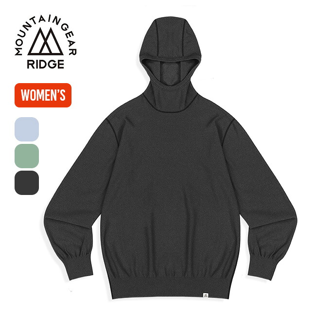 【SALE 20%OFF】リッジマウンテンギア メリノPlaXフーデッドセーター【ウィメンズ】 RIDGE MOUNTAIN GEAR Merino PlaX Hooded Sweater レディース トップス フード メリノウール ハイゲージ おしゃれ キャンプ アウトドア