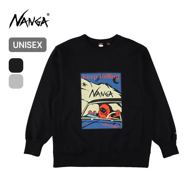 ナンガ エコハイブリッドキープローリングスウェットシャツ NANGA ECO HYBRID KEEP ROLLING SWEAT SHIRT N2600-1K022Z メンズ レディース ユニセックス トップス カットソー プルオーバー トレーナー 長袖 フェス おしゃれ キャンプ アウトドア
