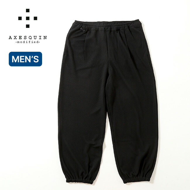 アクシーズクインモディファイド QDエコワッフルリラクシングパンツ AXESQUIN modified QD ECO WAFFLE RELAXING PANTS メンズ 322035 ボトムス ロングパンツ 長ズボン 吸汗速乾 おしゃれ キャンプ アウトドア