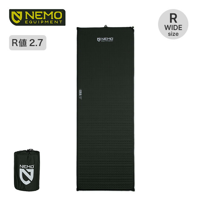 ニーモイクイップメント オーラ レギュラーワイド2026 NEMO Equipment Ora&trade; 2026 Regular Wide インフレータブルマット エアマット スリーピングマット 寝具 災害 防災 車中泊 キャンプ アウトドア